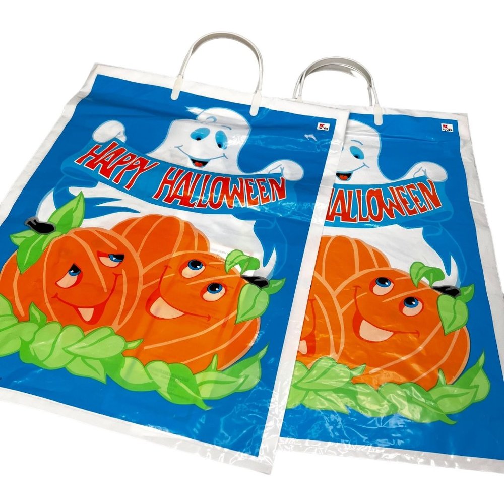 Halloween Trick or Treat Bags 2001 Paper Magic Group Ghosts Pumpkins Kmart